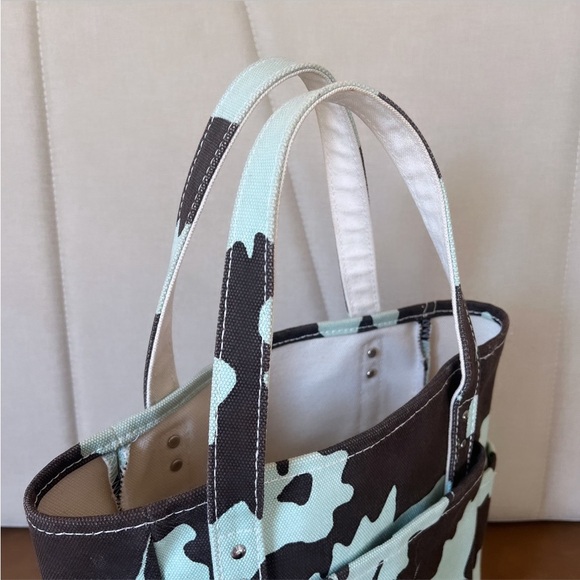 HABLE CONSTRUCTION El Hombre Brown & Turquoise Flower Print Canvas Tote Bag - Picture 11 of 16